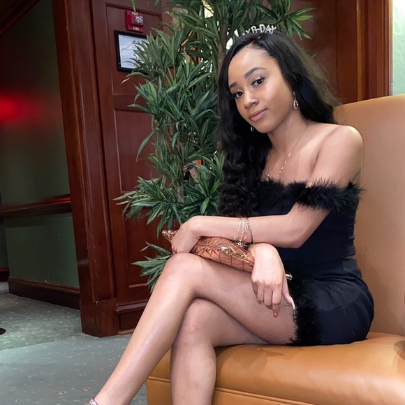 Black 2 piece skirt set